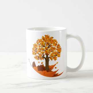 秋の秋のマグ コーヒーマグカップ