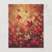 秋の秋のメープル離れ《写真》ぼけ味スクラップブック紙 (裏面)