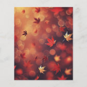 秋の秋のメープル離れ《写真》ぼけ味スクラップブック紙 (正面)