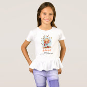 秋の秋の女の子の名前の喜びtシャツ tシャツ (正面フル)