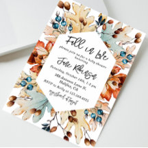 秋の秋の愛の葉の果実ベビーシャワー