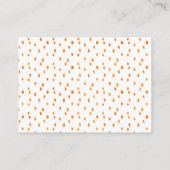 秋の秋の本の要求ベビーシャワーの挿入物カード エンクロージャーカード (裏面)