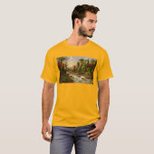 秋の秋の森林川のロバートDuncansonの運命 Tシャツ (正面フル)