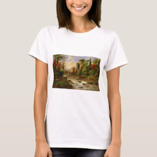 秋の秋の森林川のロバートDuncansonの運命 Tシャツ
