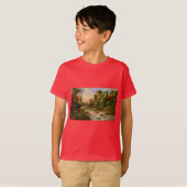 秋の秋の森林川のロバートDuncansonの運命 Tシャツ (正面フル)
