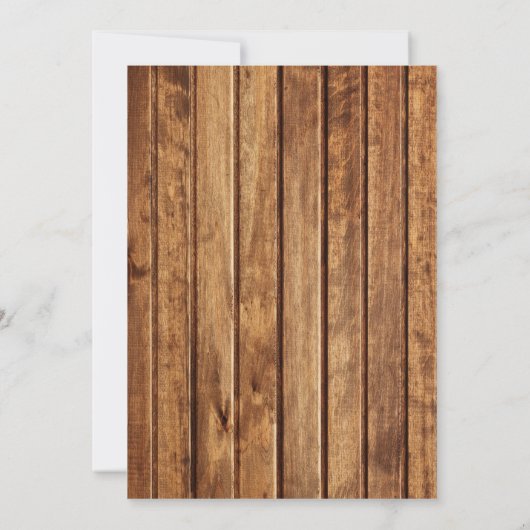 秋の秋の素朴な花のベビーシャワーの招待状 招待状 (裏面)