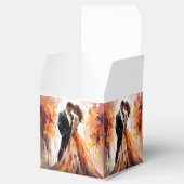 秋の秋の結婚式カップル芸術的お気に入り フェイバーボックス (オープン)