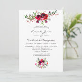 秋の秋の結婚式リハーサルディナー 招待状 (スタンド正面)