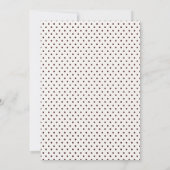 秋の秋の花のBohoの花嫁のお茶会の招待 招待状 (裏面)