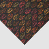 秋の秋の葉パターン 薄葉紙 (詳細)