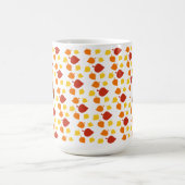 秋の秋の葉秋の動物の交差コーヒーマグ コーヒーマグカップ (中央)