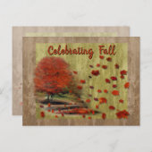 秋の秋の葉秋の景色 ポストカード (正面/裏面)