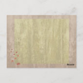 秋の秋の葉秋の景色 ポストカード (裏面)