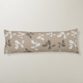 秋の秋の葉葉の茶色の格子模様 ボディピロー (裏面)