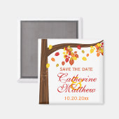 秋の秋の離れ秋の日を保存 マグネット (正面/裏面)