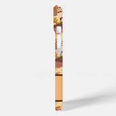 秋の秋ア葉コーンモノグラム&名前 – Case-Mate iPhoneケース (裏面 / 左)