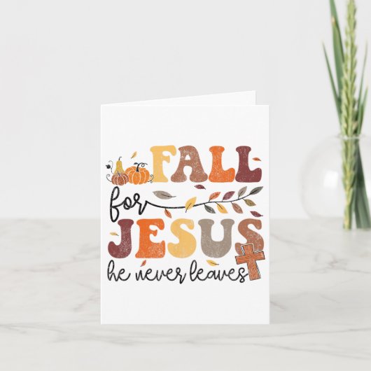 秋の秋イエスヘーは女葉性には決して カード (正面)