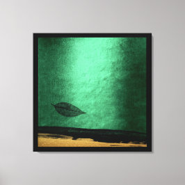 秋の秋インプレッション金ゴールド絵画ブラック キャンバスプリント