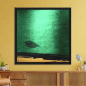 秋の秋インプレッション金ゴールド絵画ブラック キャンバスプリント (インサイチュ (リビング))