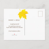 秋の秋インラブ結婚ズ 案内ポストカード (裏面)