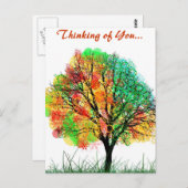 秋の秋ウィムシー自然に精通した運命のギフト ポストカード (正面/裏面)