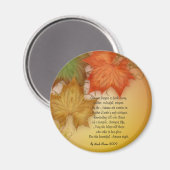 秋の秋オリジナル詩マグネット マグネット (正面/裏面)