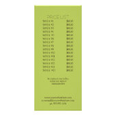 秋の秋カボチャパッチハーベストファームビジネス ラックカード (裏面)