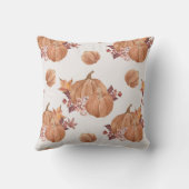 秋の秋カボチャフローラウォーターカラー クッション (裏面)