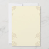 秋の秋カボチャ感謝祭ディナーパーティー 招待状 (裏面)