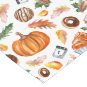 秋の秋カボチャ葉ンズライトパターン ロングテーブルランナー (コーナー)