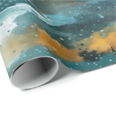 秋の秋カラフルツリーNo4 ラッピングペーパー (ロールコーナー)