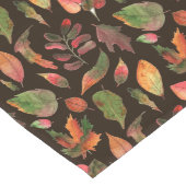 秋の秋カラフル葉1チョコレートブラウン ロングテーブルランナー (コーナー)