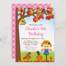 秋の秋ガールかかし誕生日