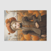 秋の秋ガールガールパンプキンサンクスギビングデコップページ 薄葉紙 (正面)