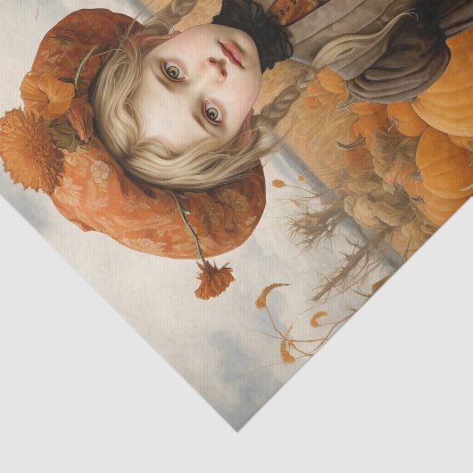 秋の秋ガールガールパンプキンサンクスギビングデコップページ 薄葉紙 (詳細)