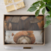 秋の秋ガールガールパンプキンサンクスギビングデコップページ 薄葉紙 (ギフト)