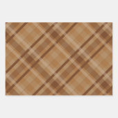 秋の秋クラシックヴィンテージプレイドタータンチェックパターン ラッピングペーパーシート (正面3)