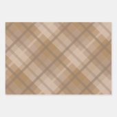 秋の秋クラシックヴィンテージプレイドタータンチェックパターン ラッピングペーパーシート (正面2)