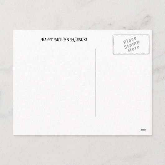 秋の秋シーニムマボンキャンドルカンプキン シーズンポストカード (裏面)