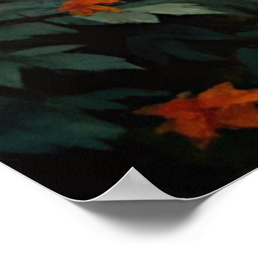 秋の秋シーンとガゼボ ポスター (角)