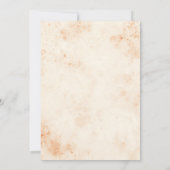 秋の秋スパイスフローラウォーター結婚カラー 招待状 (裏面)