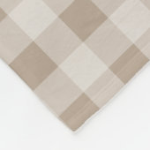 秋の秋タウペプライド葉モノグラムイニシャル フリースブランケット (角)