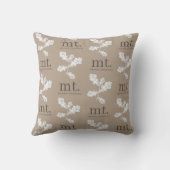 秋の秋トウペプライドモダンモノグラムイニシャル クッション (裏面)