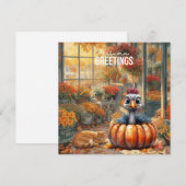 秋の秋トルコはフローリストショップサンクスギビングにある シーズンカード (正面/裏面)