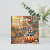 秋の秋トルコはフローリストショップサンクスギビングにある シーズンカード (スタンド正面)