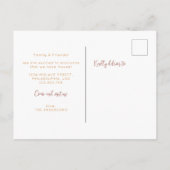 秋の秋ハッピー感謝祭から私たちの新しい家 案内ポストカード (裏面)