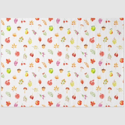 秋の秋ハーベストパターン 薄葉紙 (正面)