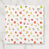 秋の秋ハーベスト結婚のサンキュー フェイバータグ (裏面)