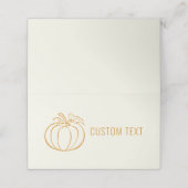 秋の秋パンプキンサンクスギビングデザイン プレイスカード (外部開封)