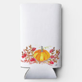 秋の秋パンプキ葉ンズウォーター結婚カラー スリム缶クーラー (裏面)